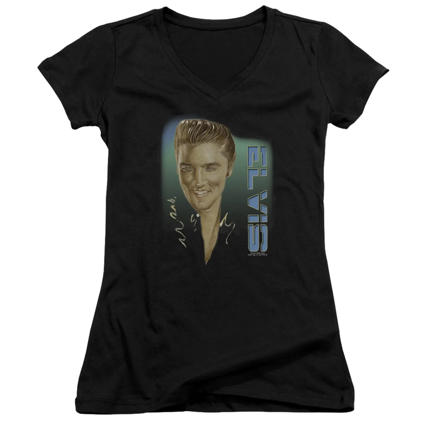 Junior's V-Neck Shirt | Elvis Presley 56 Junior's Tee