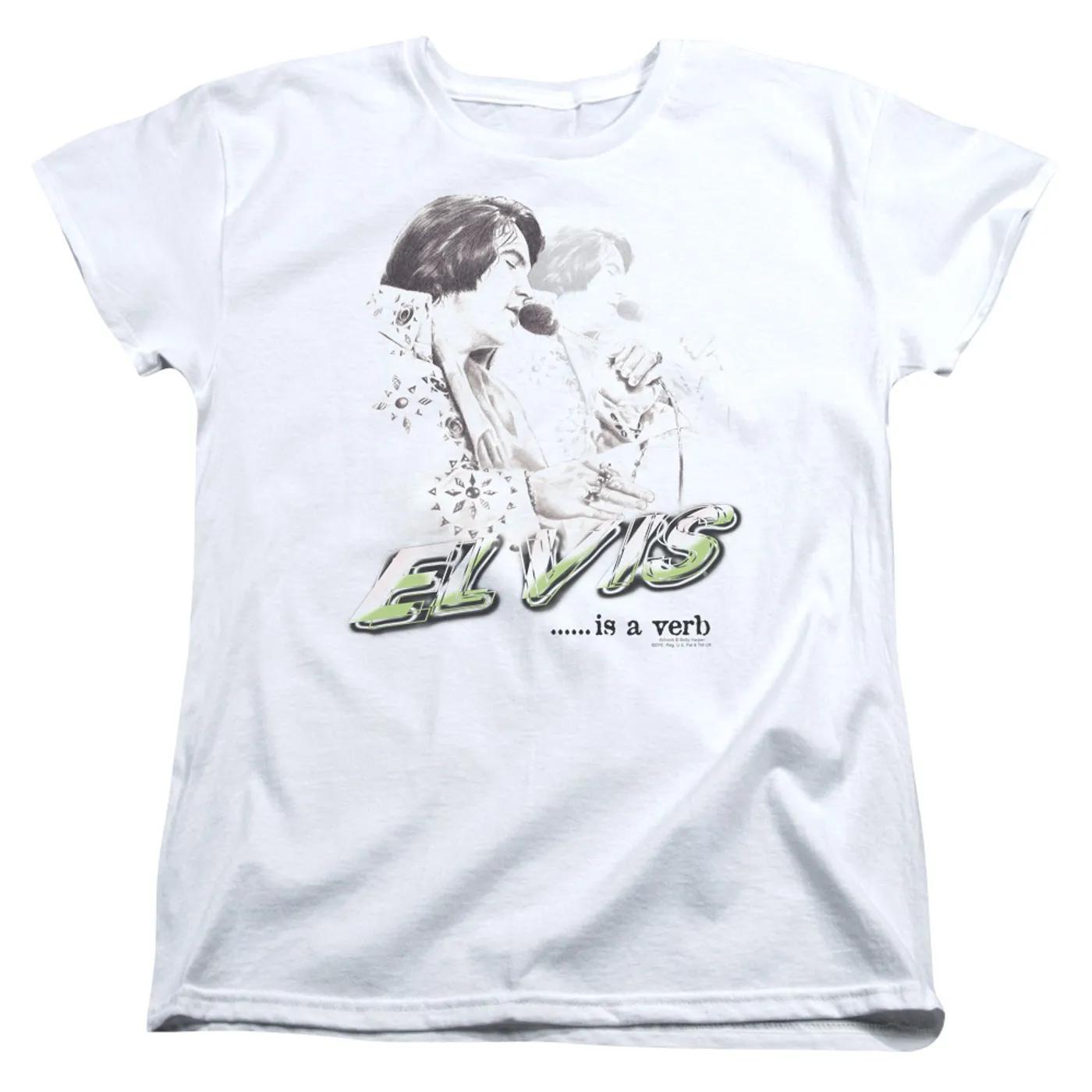 Women's Shirt | Elvis Presley IS A VERB Ladies Tee