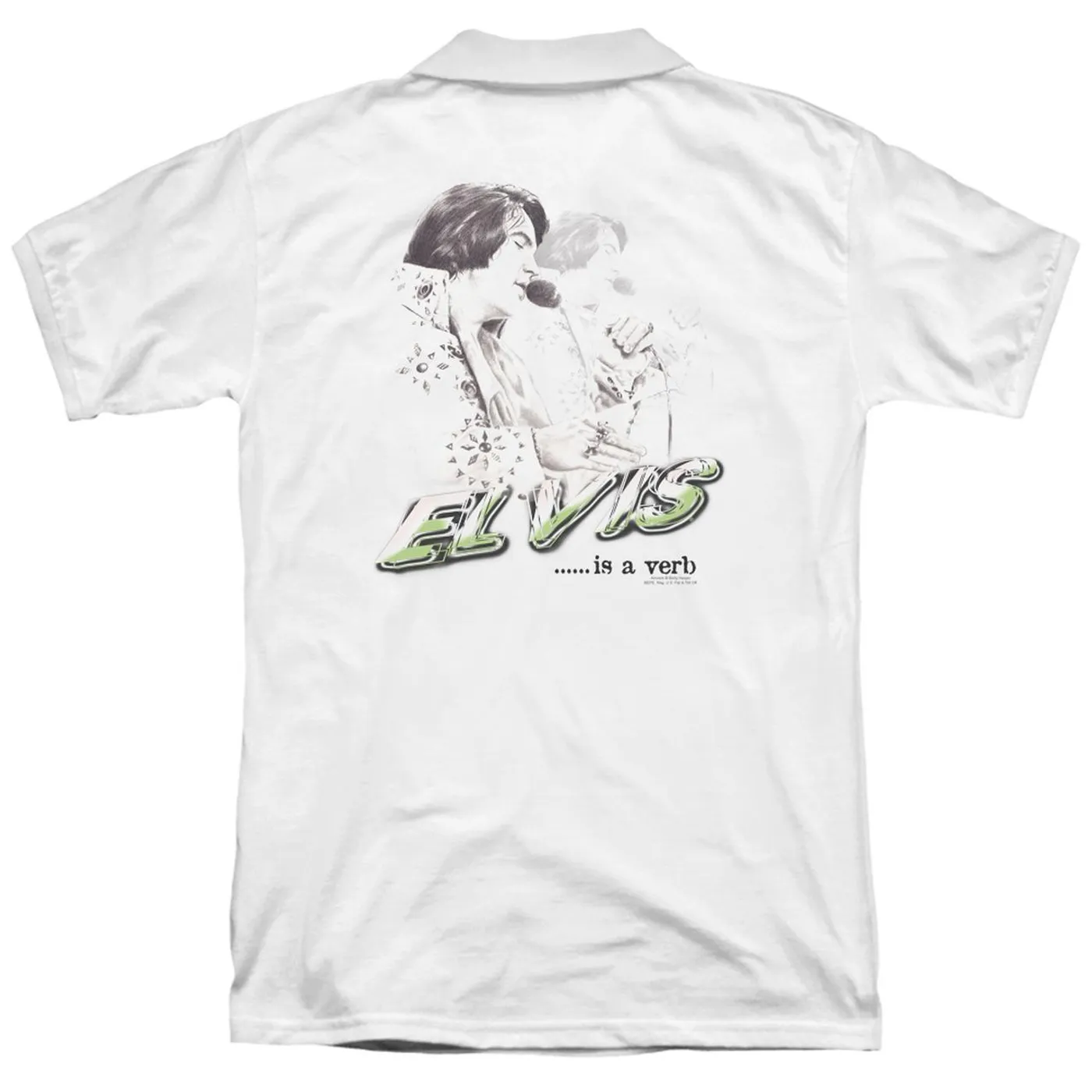 Elvis Presley IS A VERB (BACK PRINT)
