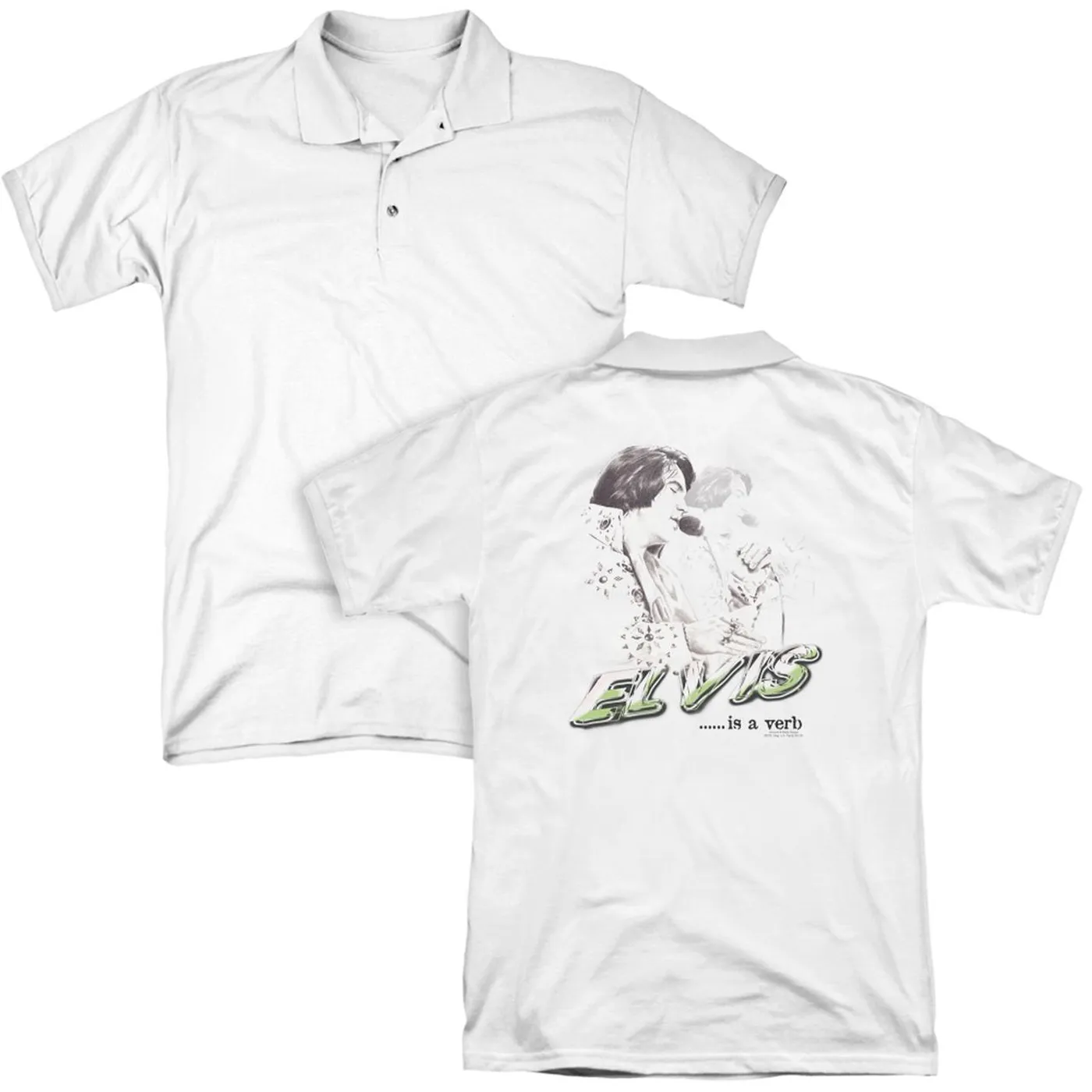 Elvis Presley IS A VERB (BACK PRINT)