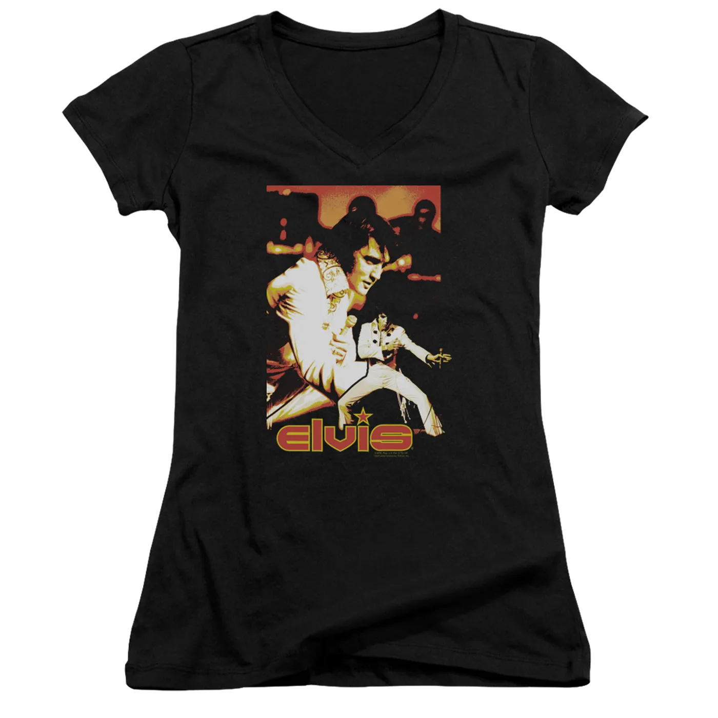 Elvis Presley Junior's V-Neck Shirt | SHOWMAN Junior's Tee