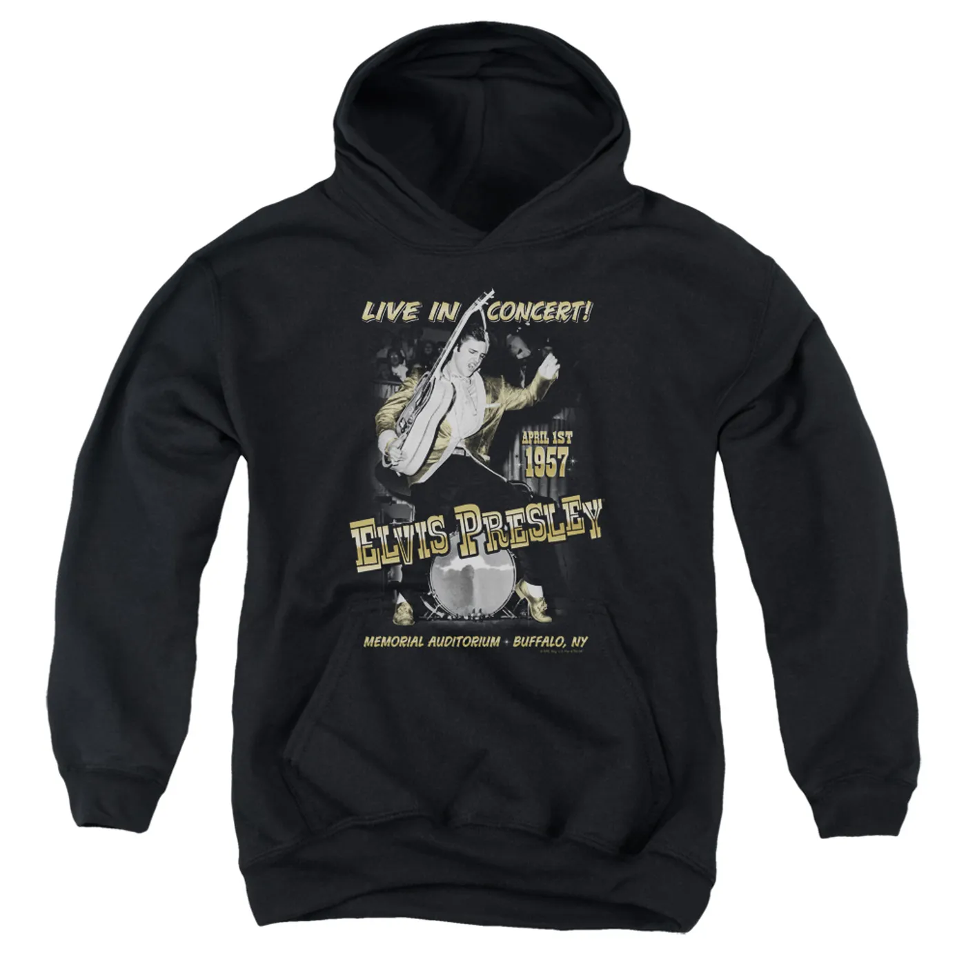 Elvis Presley Youth Hoodie | LIVE IN BUFFALO Pull-Over Sweatshirt