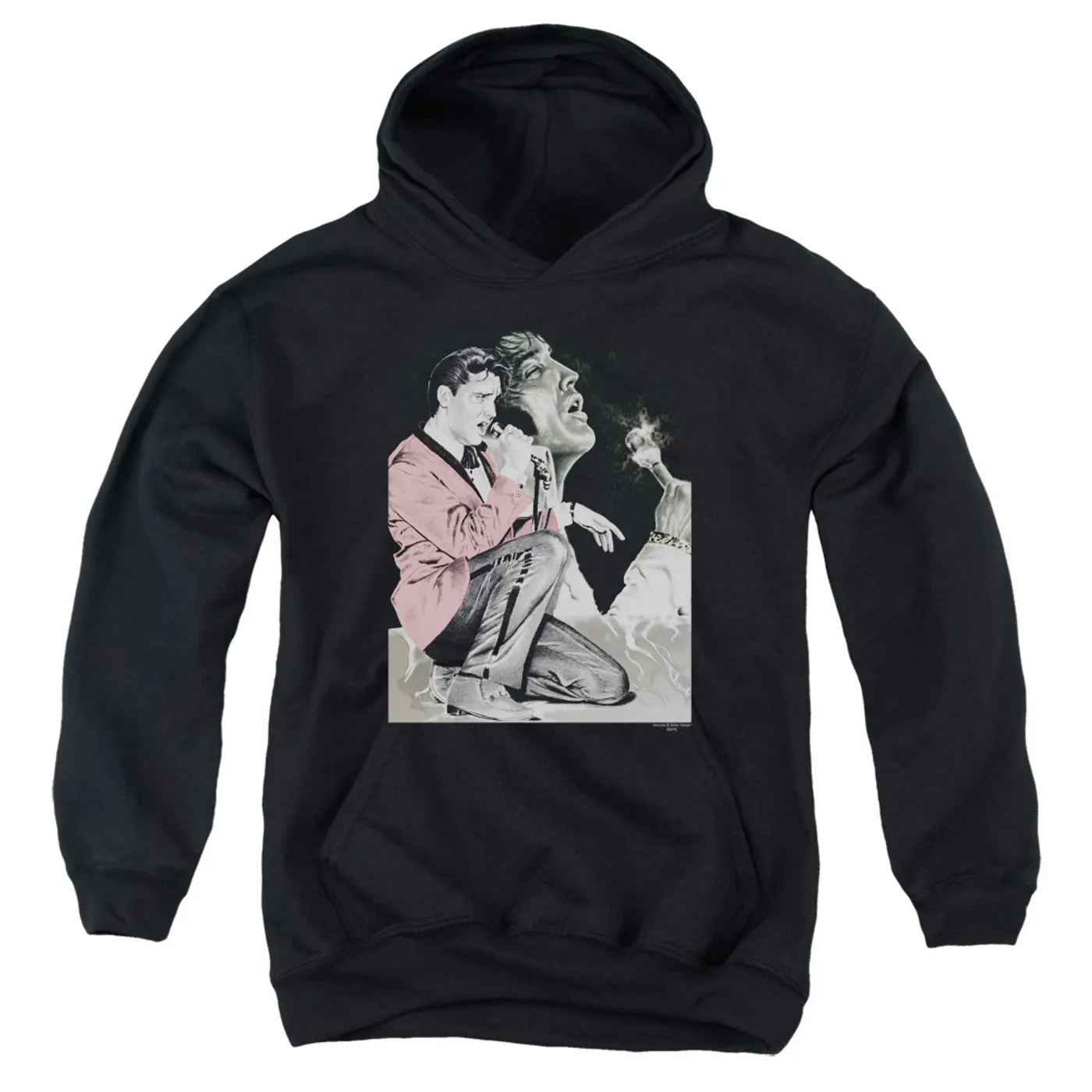 Elvis Presley Youth Hoodie | ROCK N ROLL SMOKE Pull-Over Sweatshirt