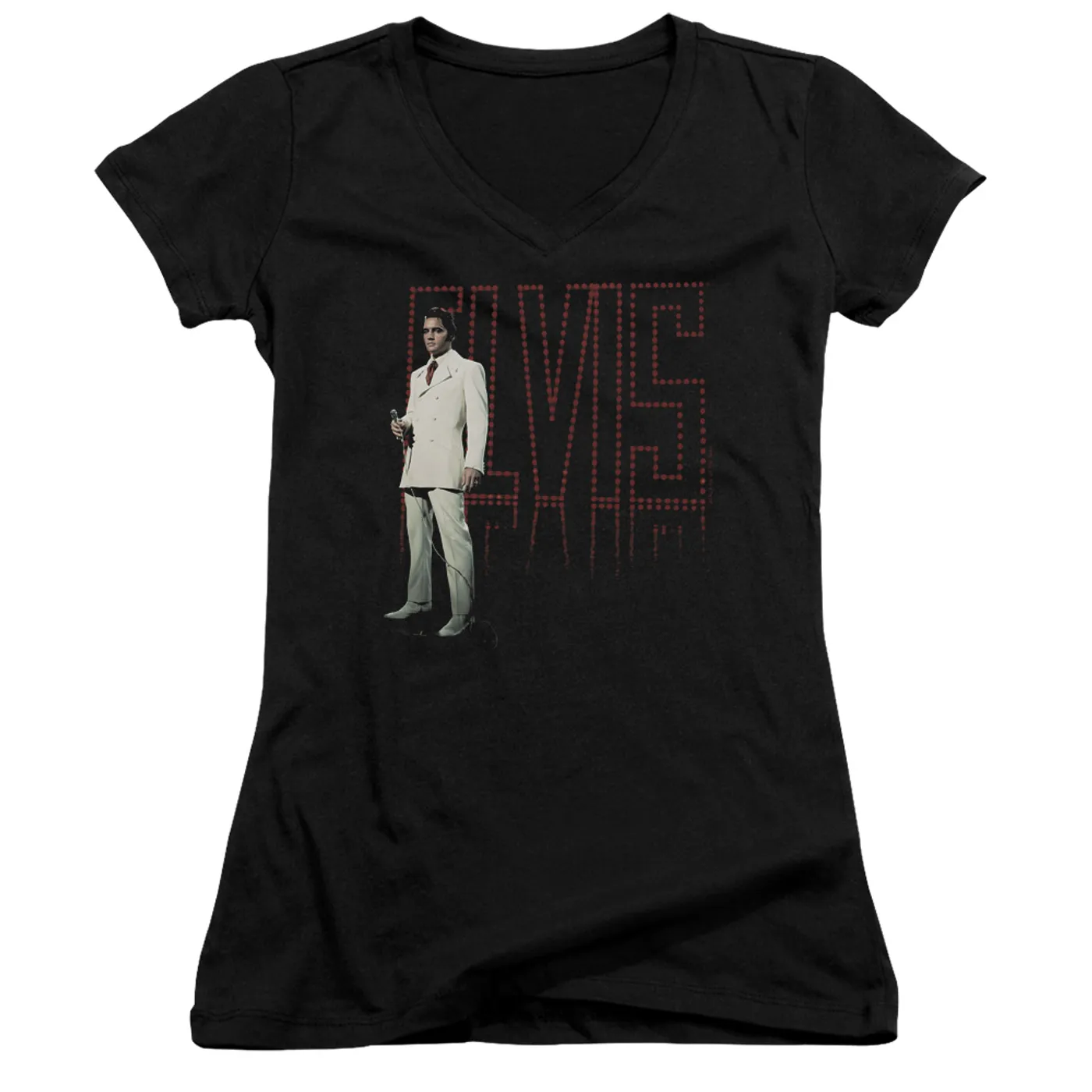 Elvis Presley Junior's V-Neck Shirt | WHITE SUIT Junior's Tee