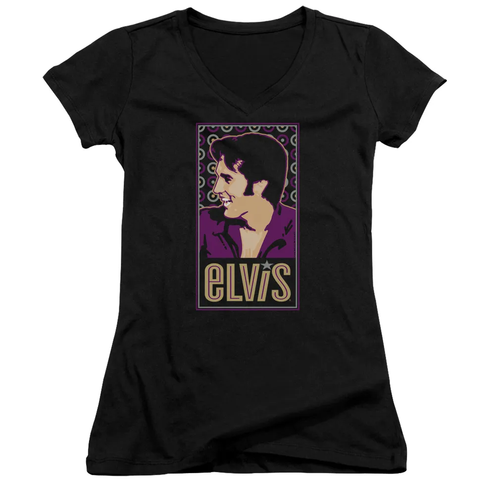Junior's V-Neck Shirt | ELVIS IS Junior's Tee