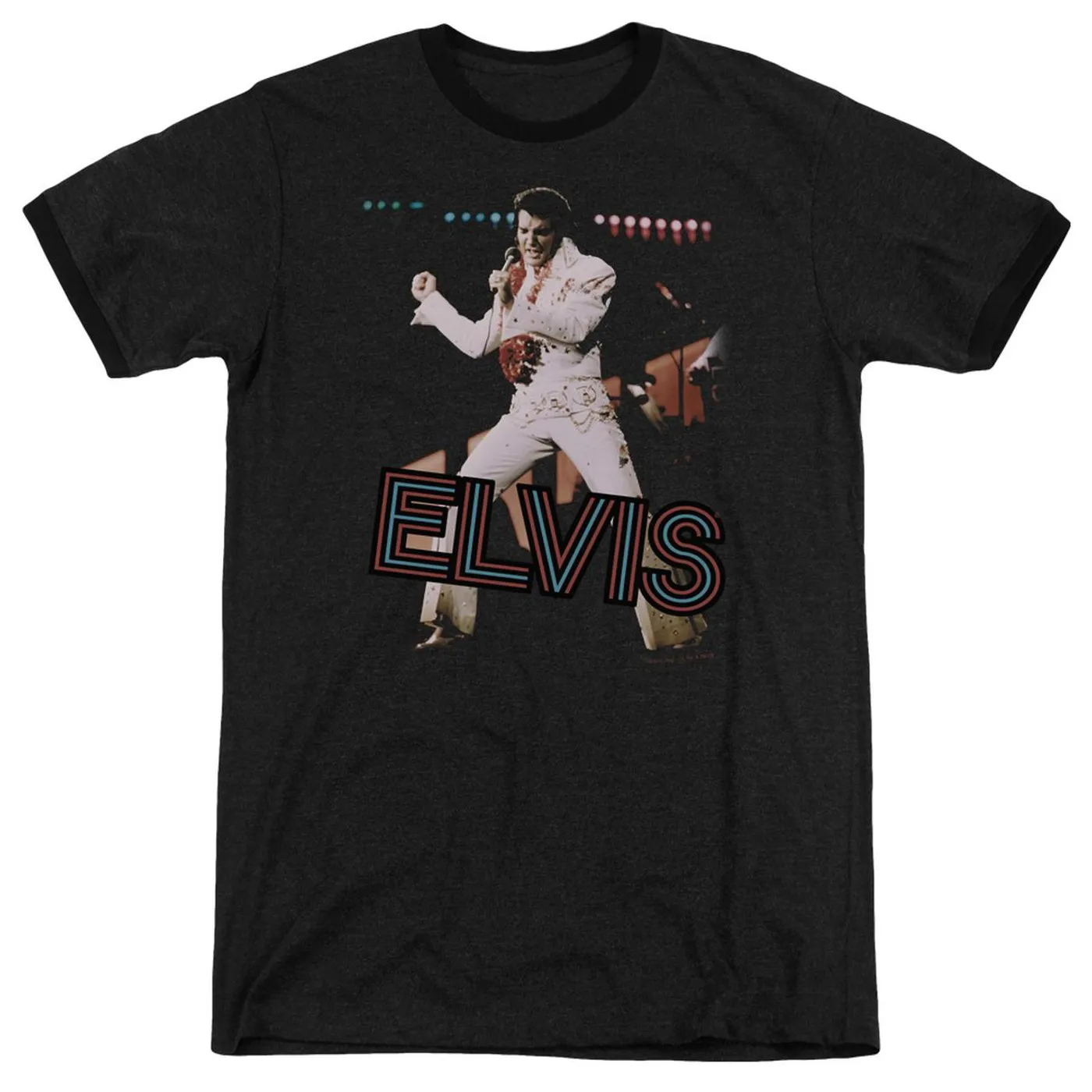 Elvis Presley Shirt | HIT THE LIGHTS Premium Ringer Tee