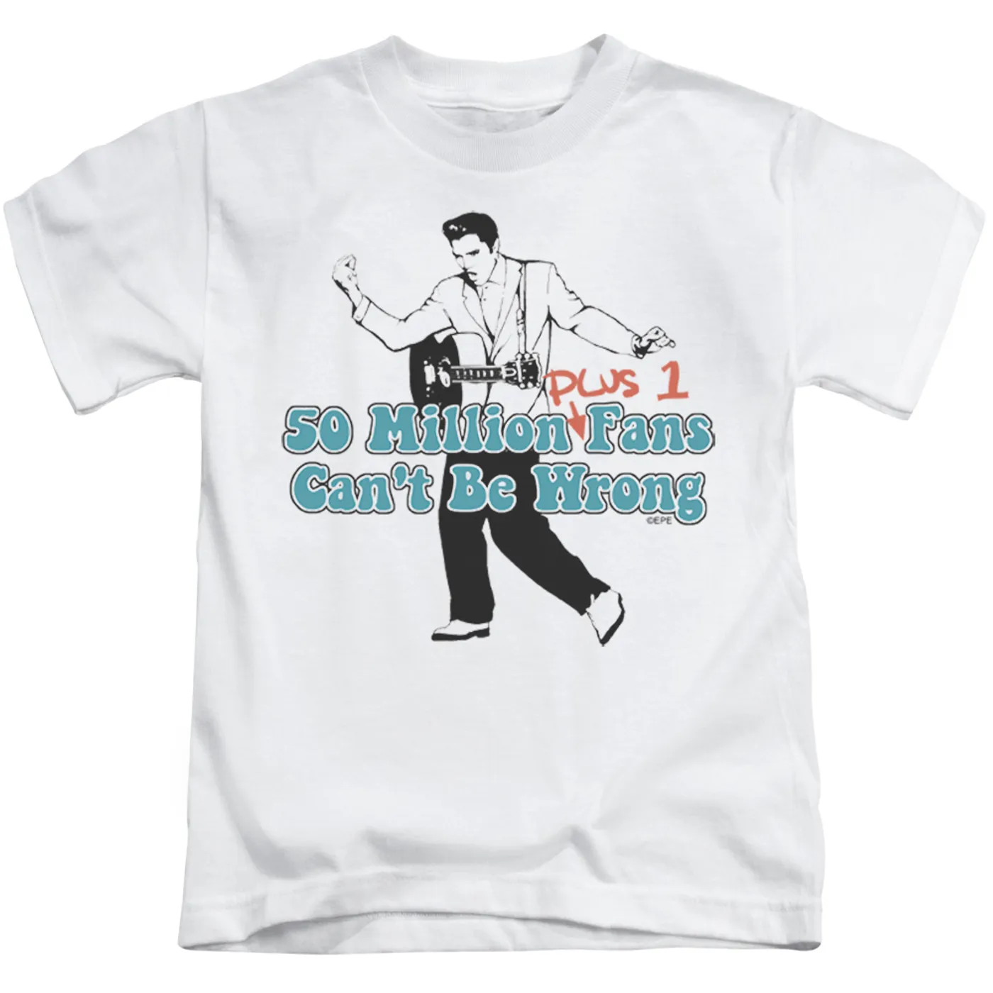 Elvis Presley Kids T Shirt | 50 MILLION FANS PLUS 1 Kids Tee