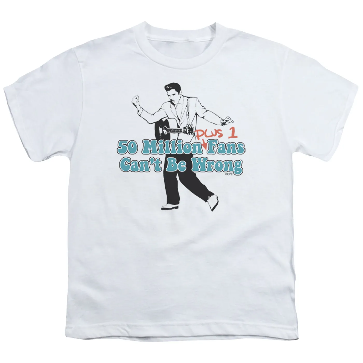 Elvis Presley Youth Tee | 50 MILLION FANS PLUS 1 Youth T Shirt