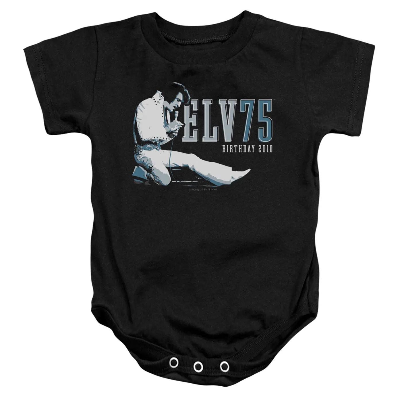 Elvis Presley Baby Onesie | ELV 75 LOGO Infant Snapsuit