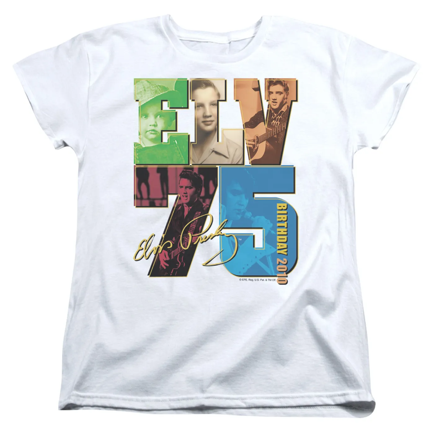 Elvis Presley Women's Shirt | BIRTHDAY 2010 Ladies Tee
