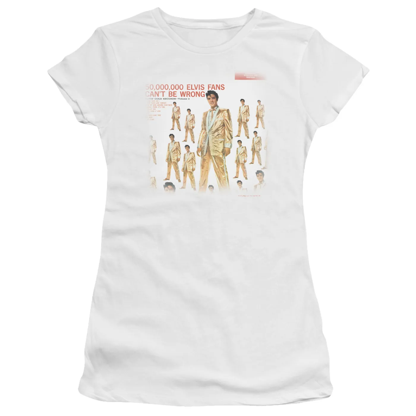 Elvis Presley Juniors Shirt | 50 MILLION FANS Juniors T Shirt
