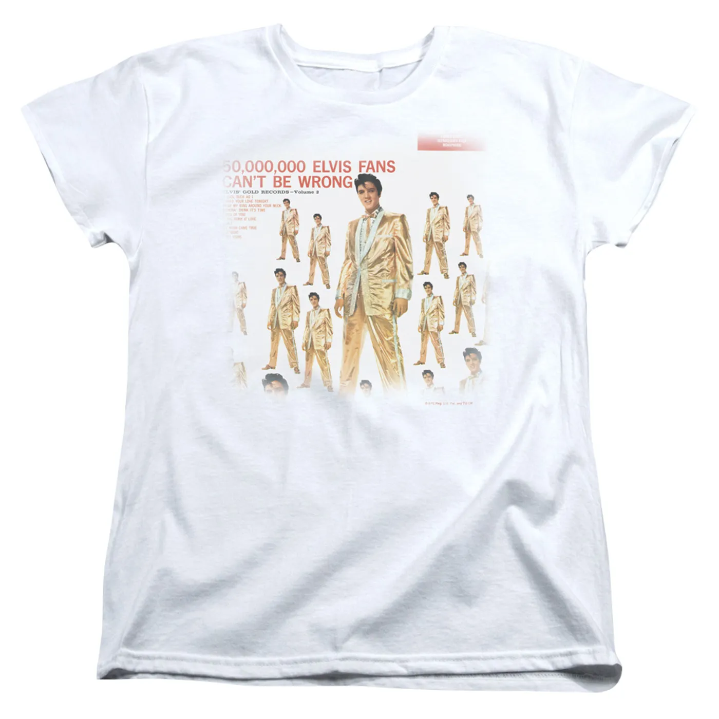 Elvis Presley Women's Shirt | 50 MILLION FANS Ladies Tee