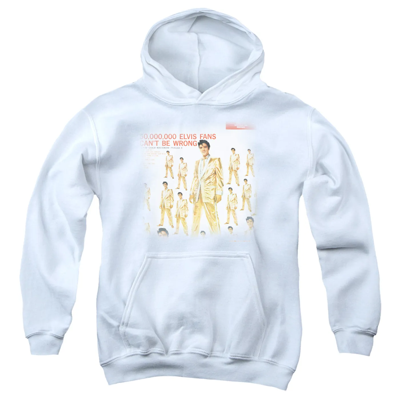 Elvis Presley Youth Hoodie | 50 MILLION FANS Pull-Over Sweatshirt