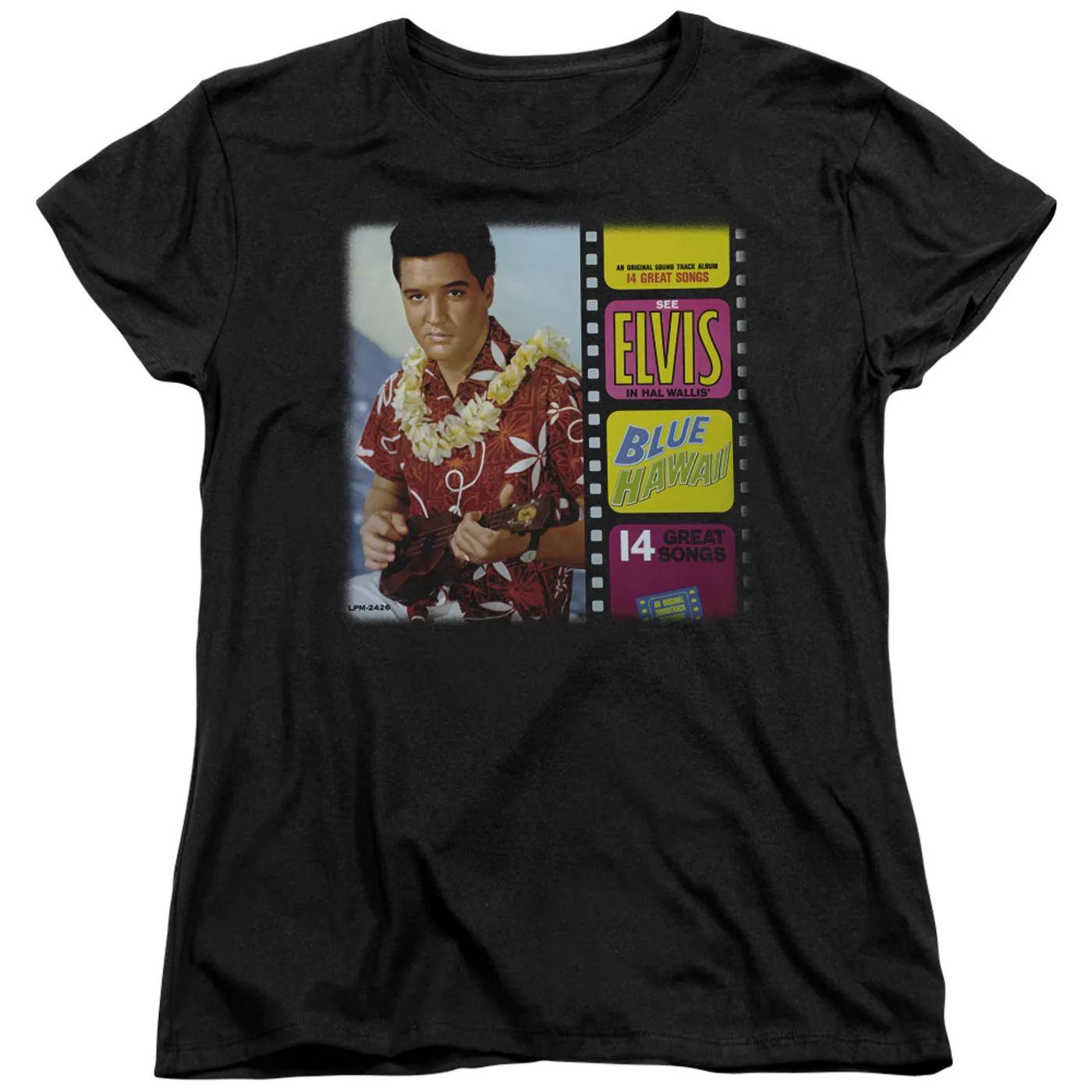 Elvis Presley Women's Shirt | BLUE HAWAII ALBUM Ladies Tee