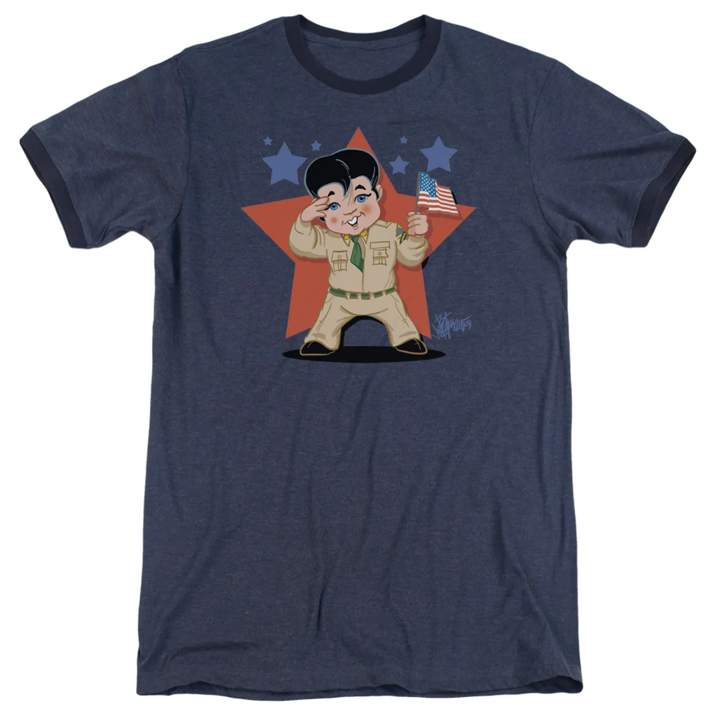 Elvis Presley Shirt | LIL G I Premium Ringer Tee
