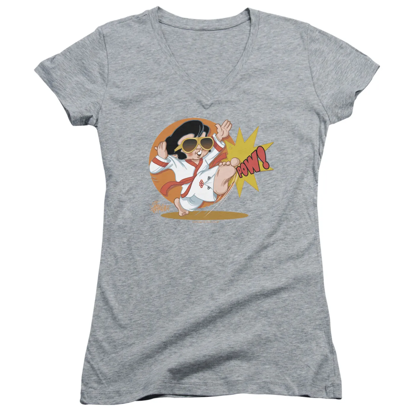 Elvis Presley Junior's V-Neck Shirt | KARATE KING Junior's Tee