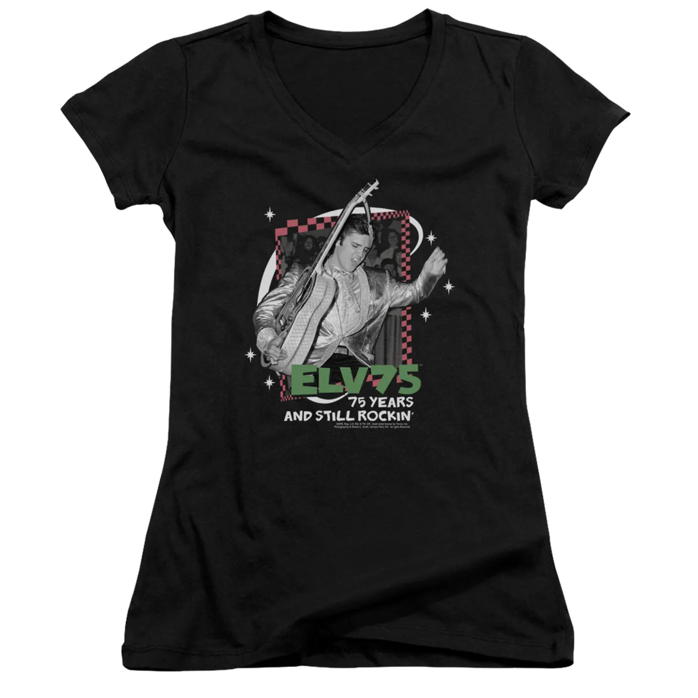 Elvis Presley Junior's V-Neck Shirt | STILL ROCKIN Junior's Tee