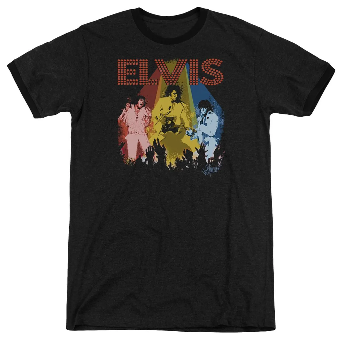 Elvis Presley Shirt | VEGAS REMEMBERED Premium Ringer Tee