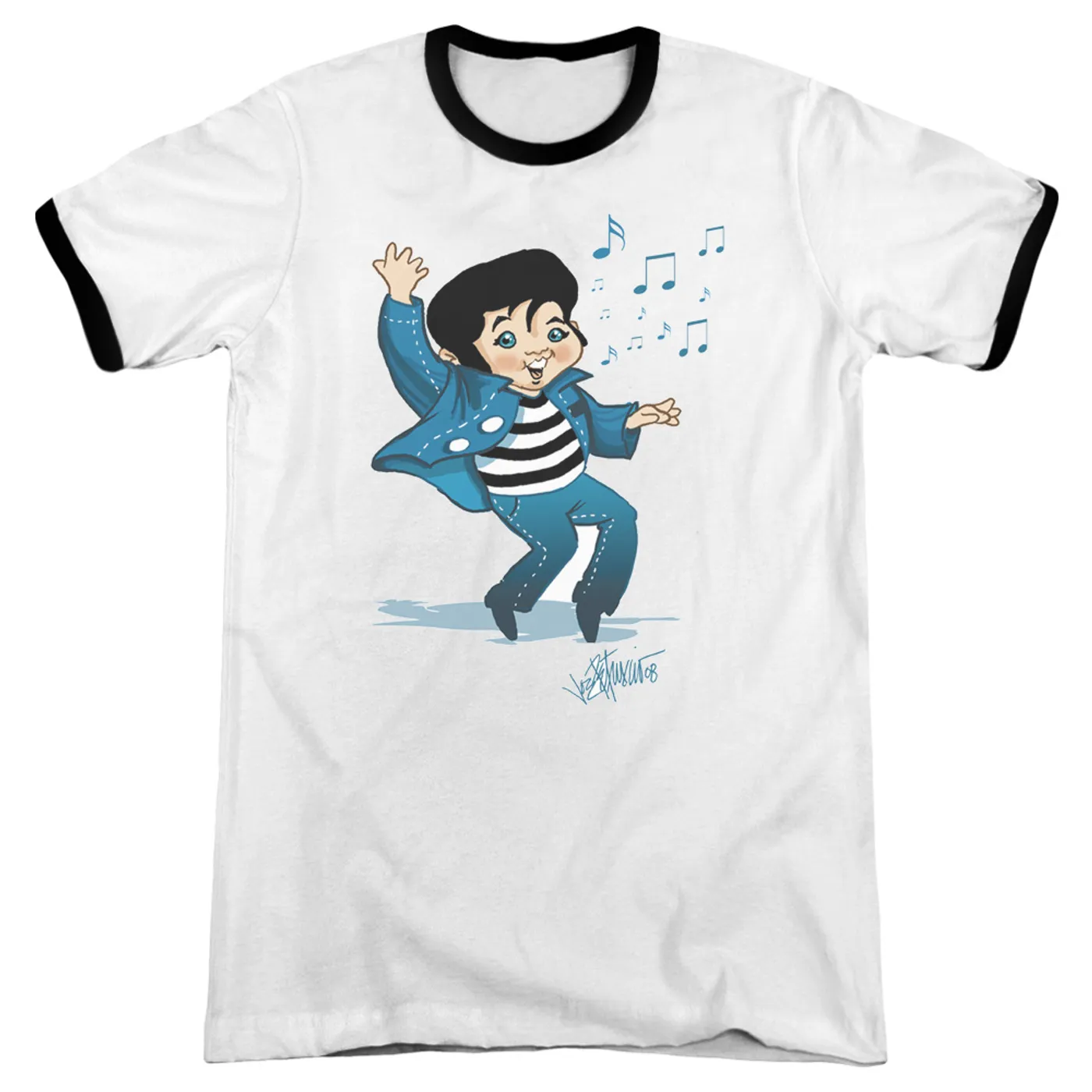 Elvis Presley Shirt | LIL JAILBIRD Premium Ringer Tee