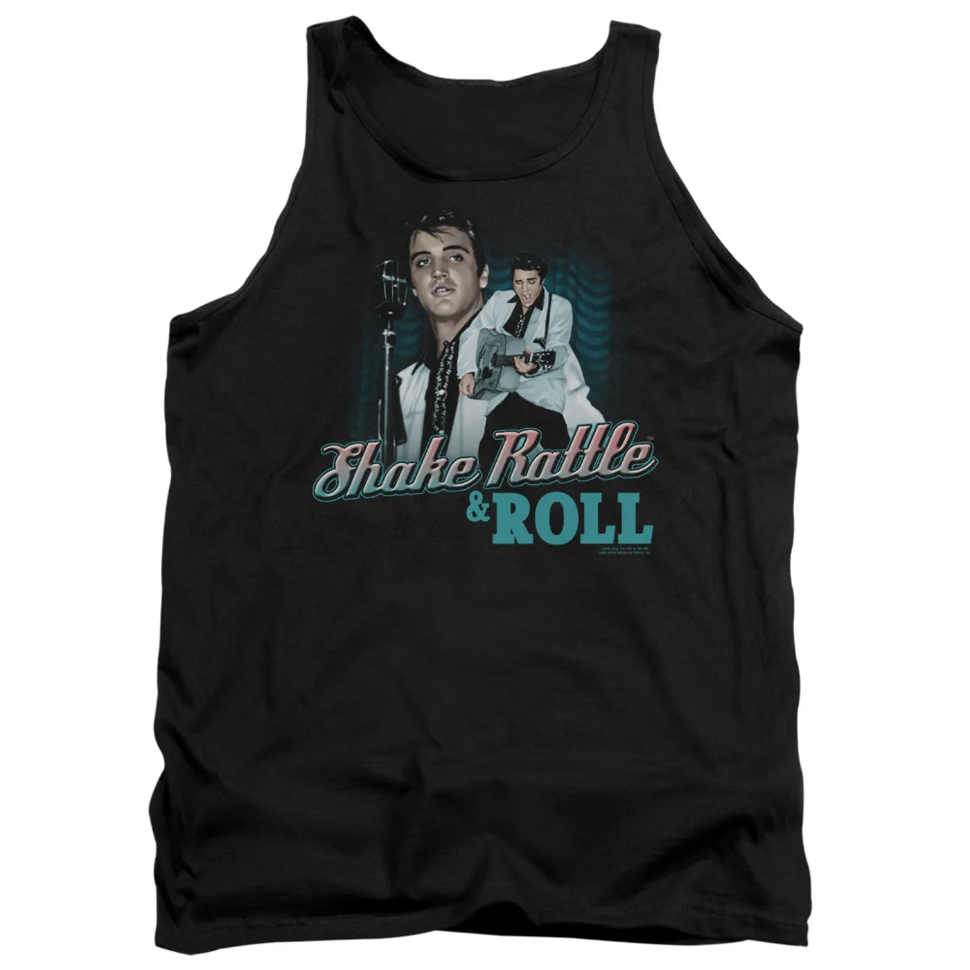 Elvis Presley Tank Top | SHAKE RATTLE & ROLL Sleeveless Shirt