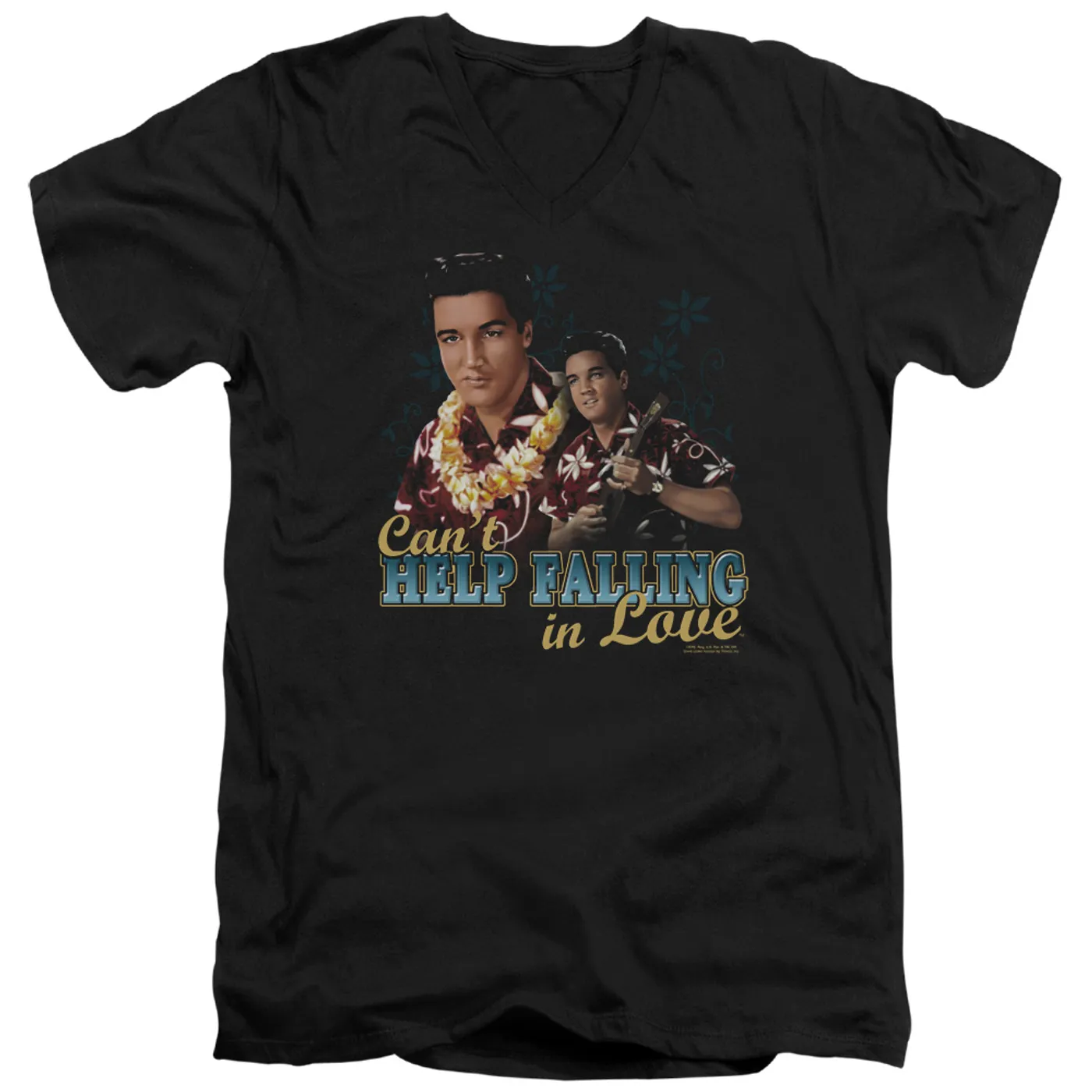 Elvis Presley T Shirt (Slim Fit) | CAN'T HELP FALLING Slim-fit Tee