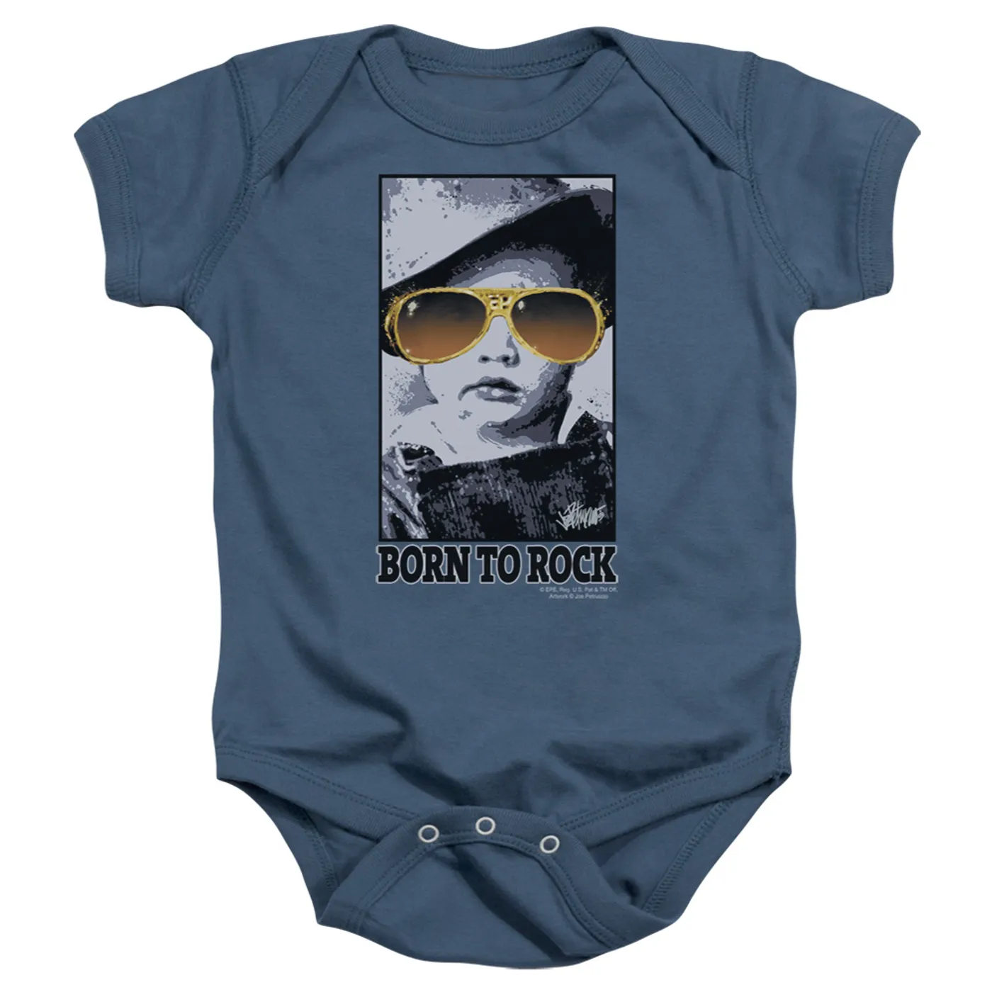Elvis Presley Baby Onesie | BORN TO ROCK Infant Snapsuit
