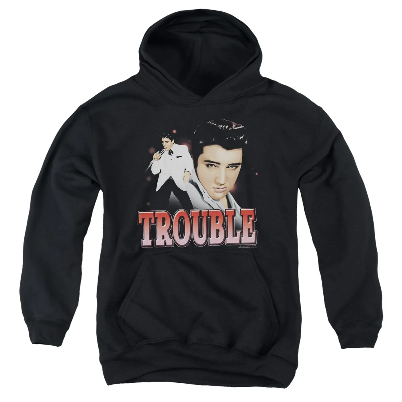 Elvis Presley Youth Hoodie | TROUBLE Pull-Over Sweatshirt