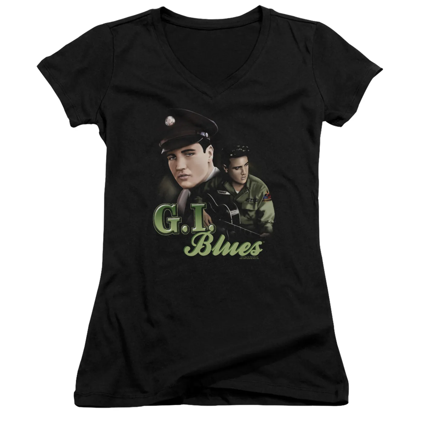 Elvis Presley Junior's V-Neck Shirt | G I BLUES Junior's Tee