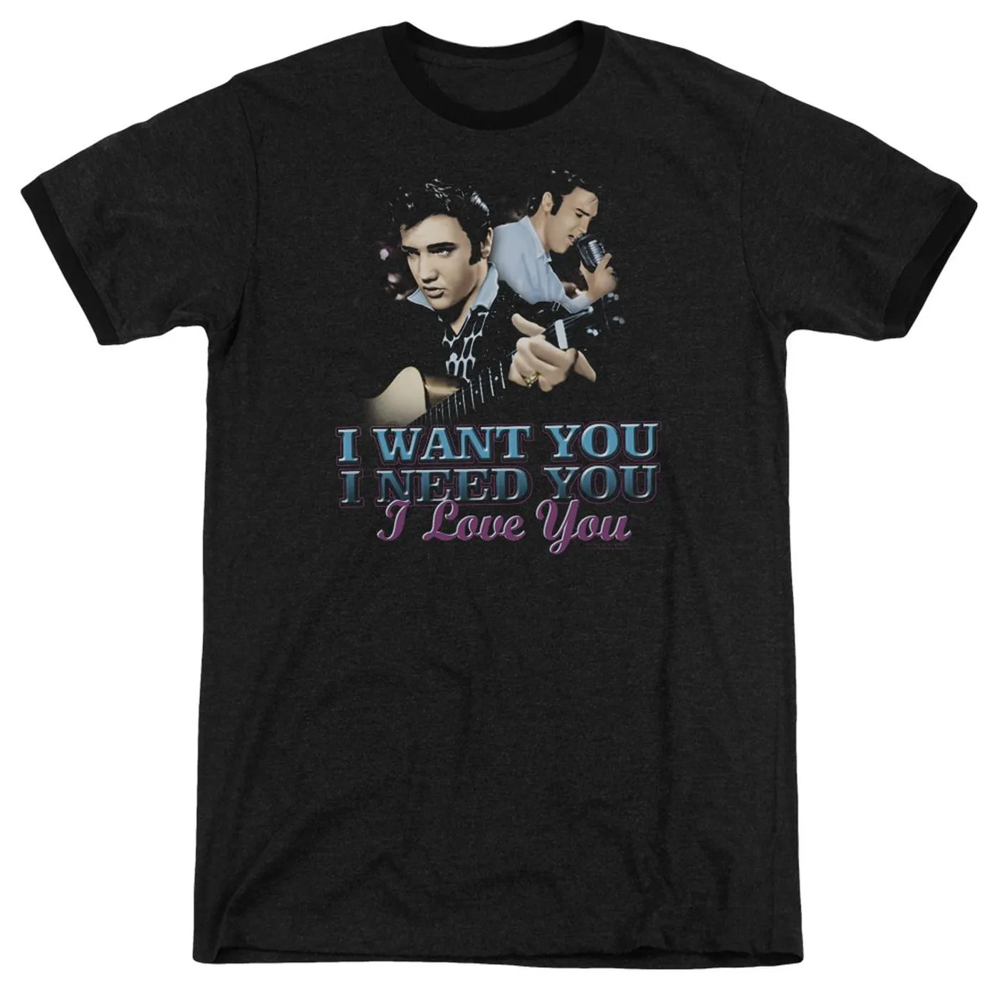 Elvis Presley Shirt | I WANT YOU Premium Ringer Tee