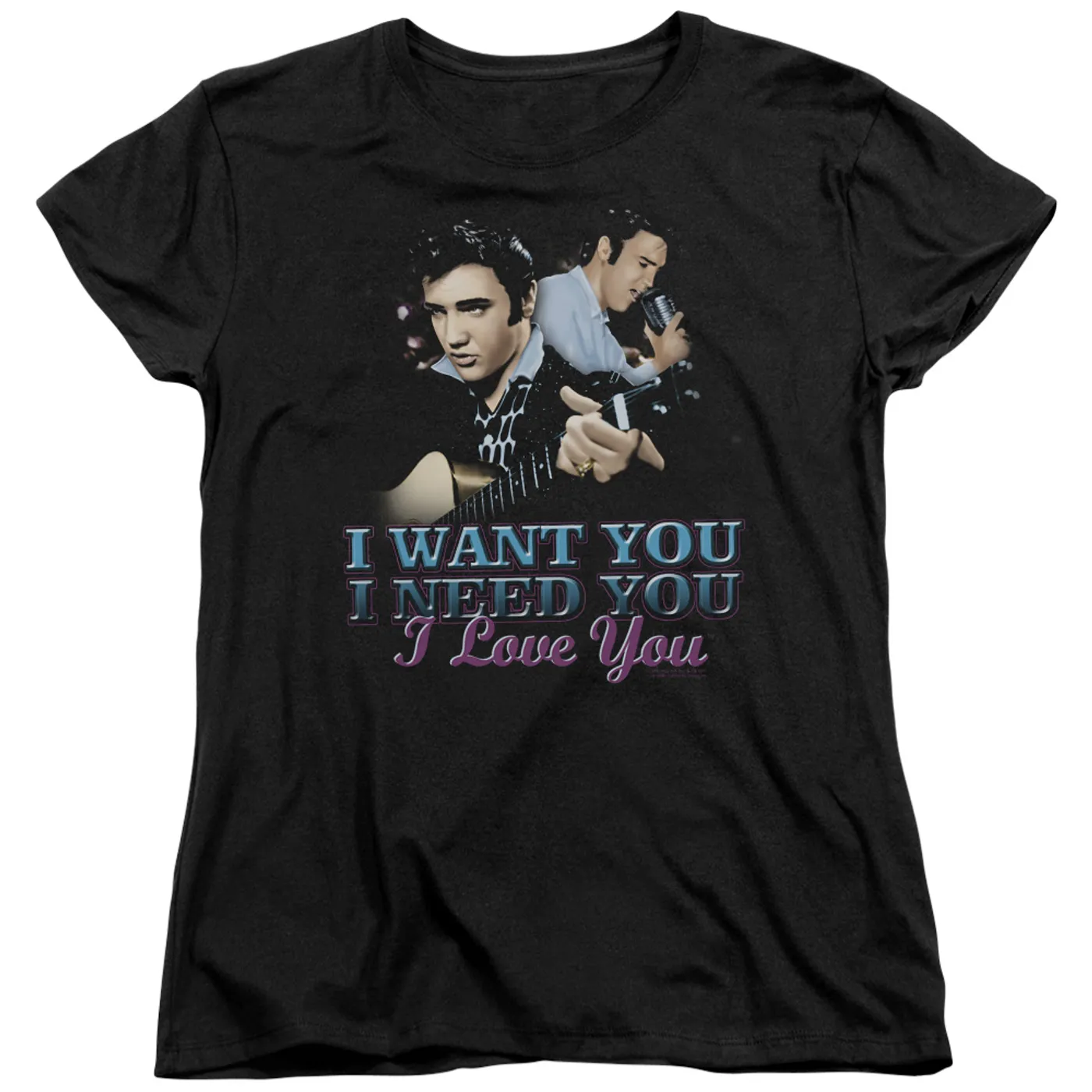 Elvis Presley Women's Shirt | I WANT YOU Ladies Tee