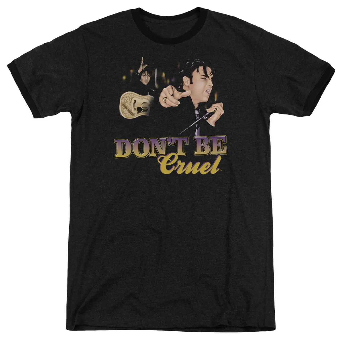 Elvis Presley Shirt | DON'T BE CRUEL Premium Ringer Tee