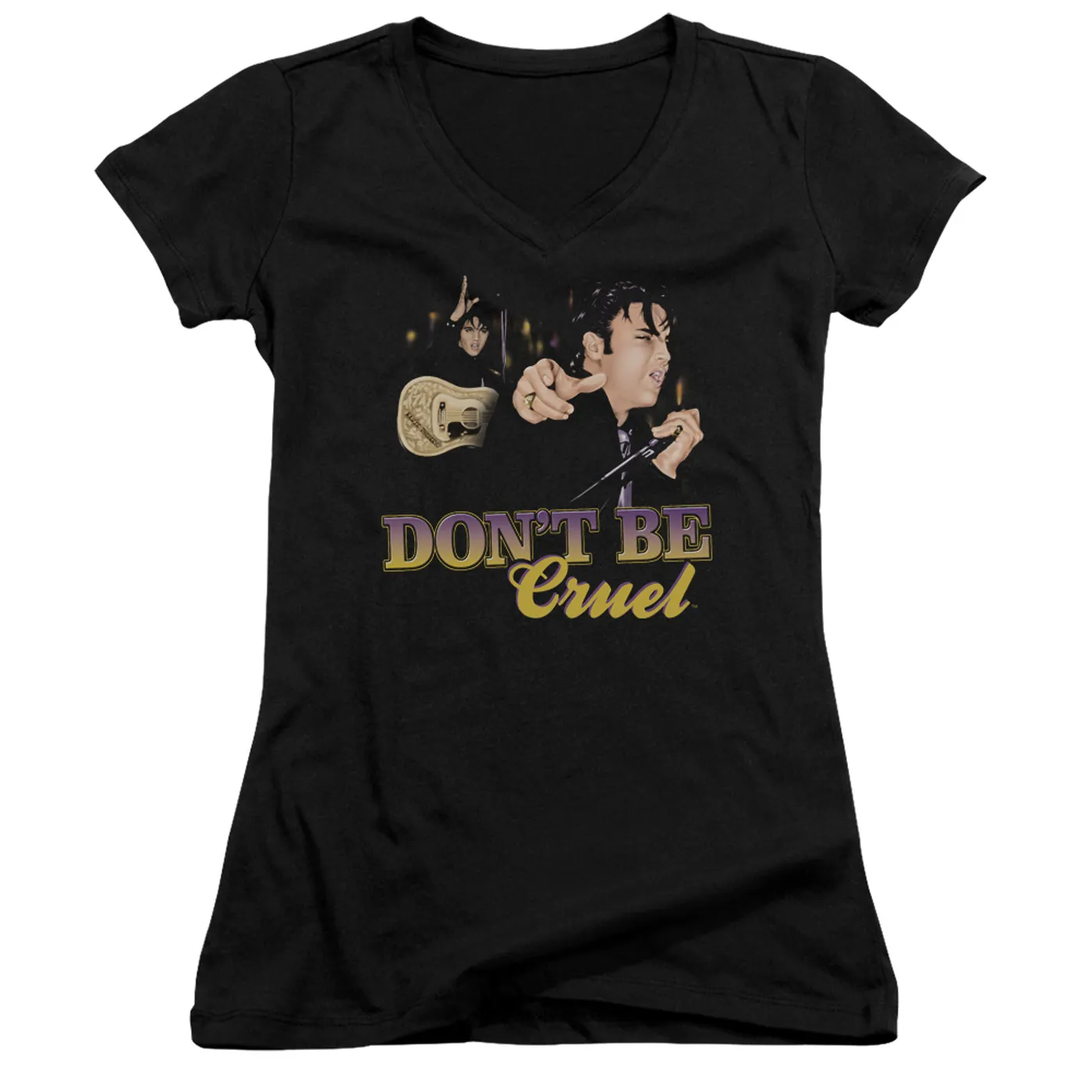 Elvis Presley Junior's V-Neck Shirt | DON'T BE CRUEL Junior's Tee