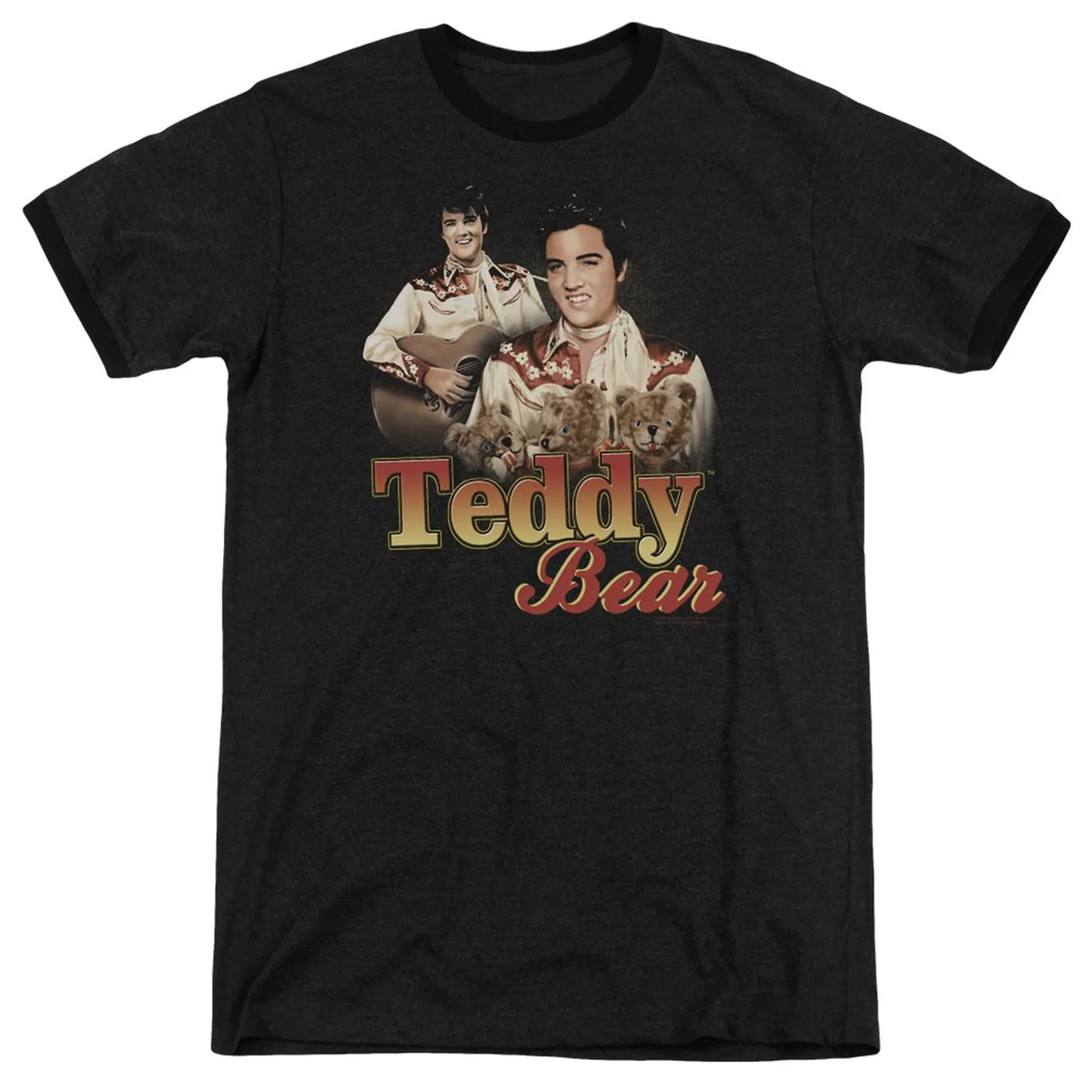 Elvis Presley Shirt | TEDDY BEAR Premium Ringer Tee