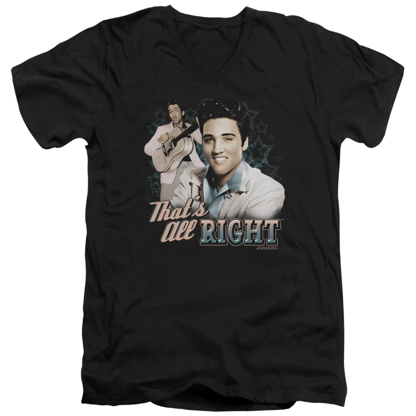 Elvis Presley T Shirt (Slim Fit) | THAT'S ALL RIGHT Slim-fit Tee