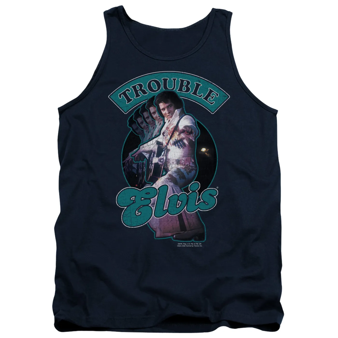 Elvis Presley Tank Top | TOTAL TROUBLE Sleeveless Shirt