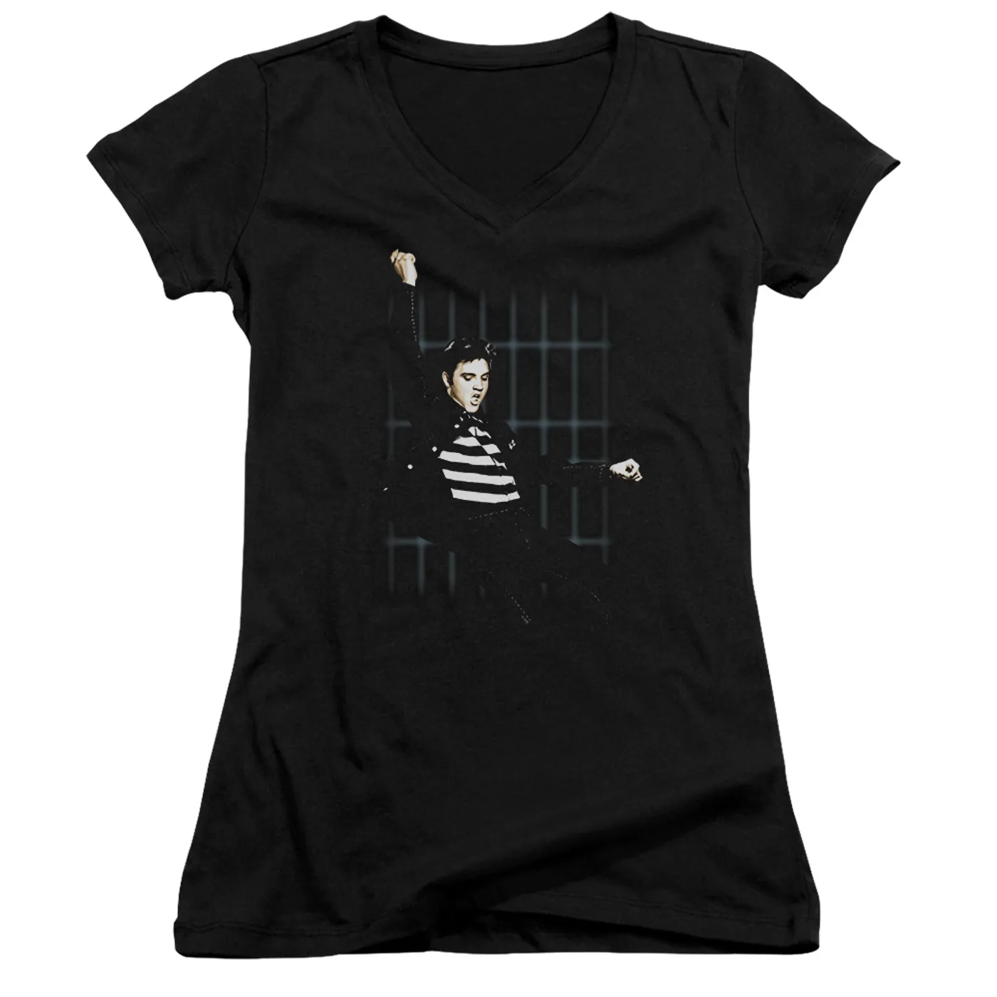 Elvis Presley Junior's V-Neck Shirt | BLUE BARS Junior's Tee