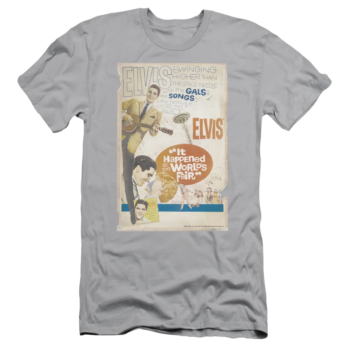 Elvis Presley Slim-Fit Shirt | WORLD FAIR POSTER Slim-Fit Tee