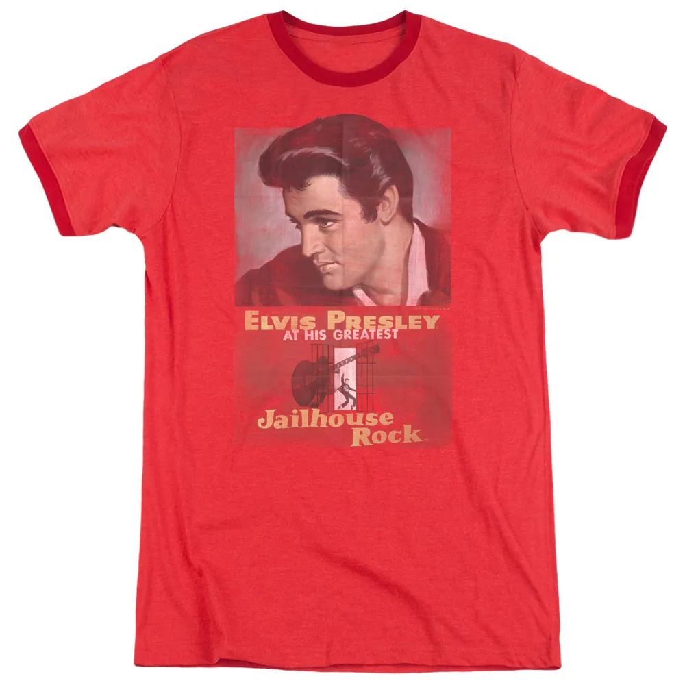 Shirt | JAILHOUSE ROCK POSTER Premium Ringer Tee