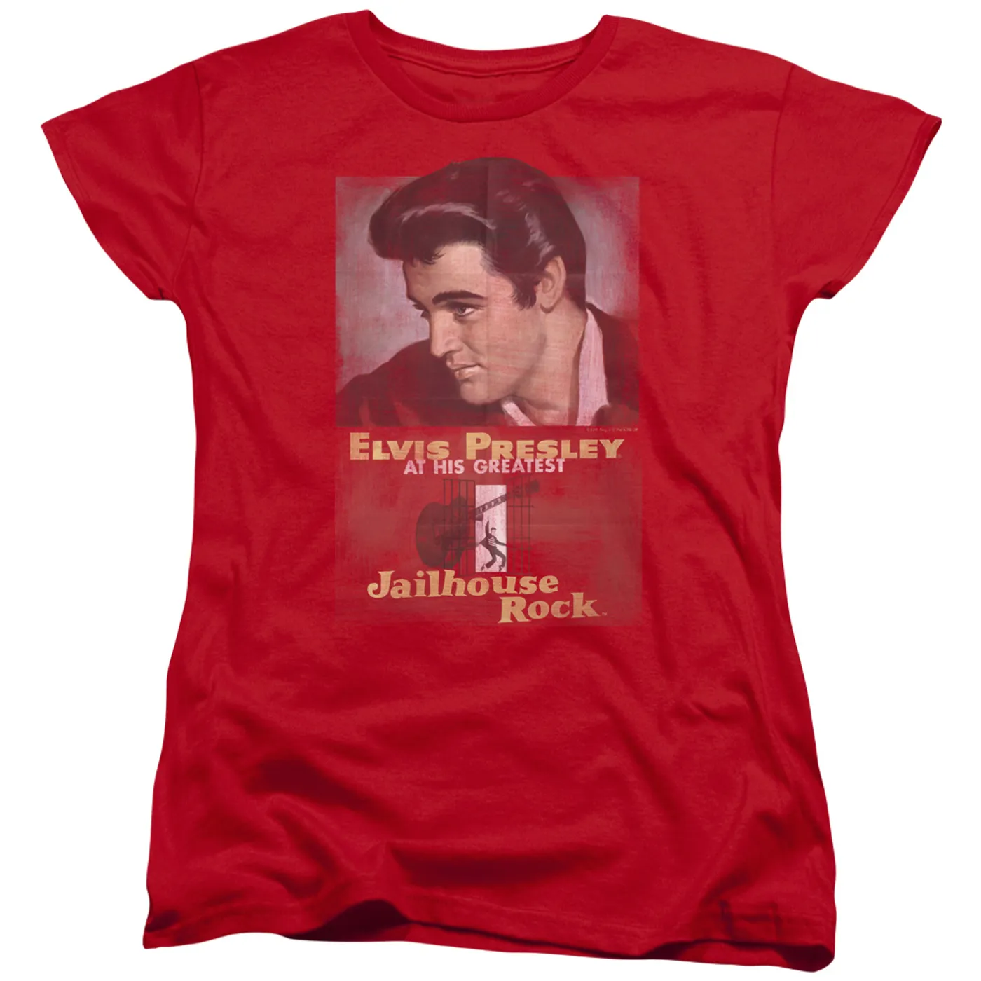 Elvis Presley Women's Shirt | JAILHOUSE ROCK POSTER Ladies Tee