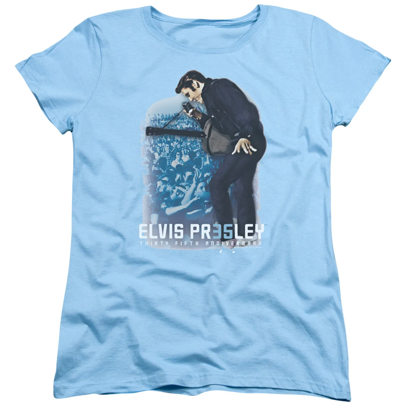 Elvis Presley Women's Shirt | 35TH ANNIVERSARY 3 Ladies Tee