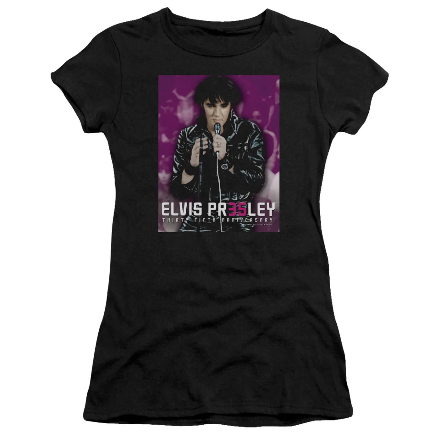 Elvis Presley Juniors Shirt | 35 LEATHER Juniors T Shirt