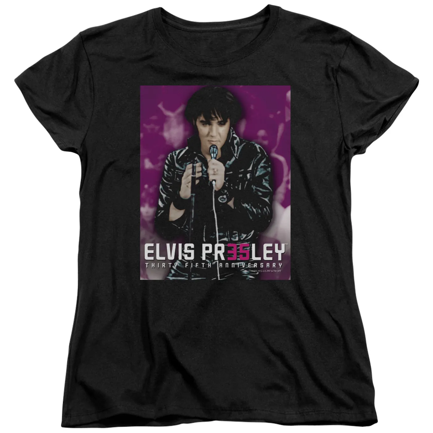 Elvis Presley Women's Shirt | 35 LEATHER Ladies Tee