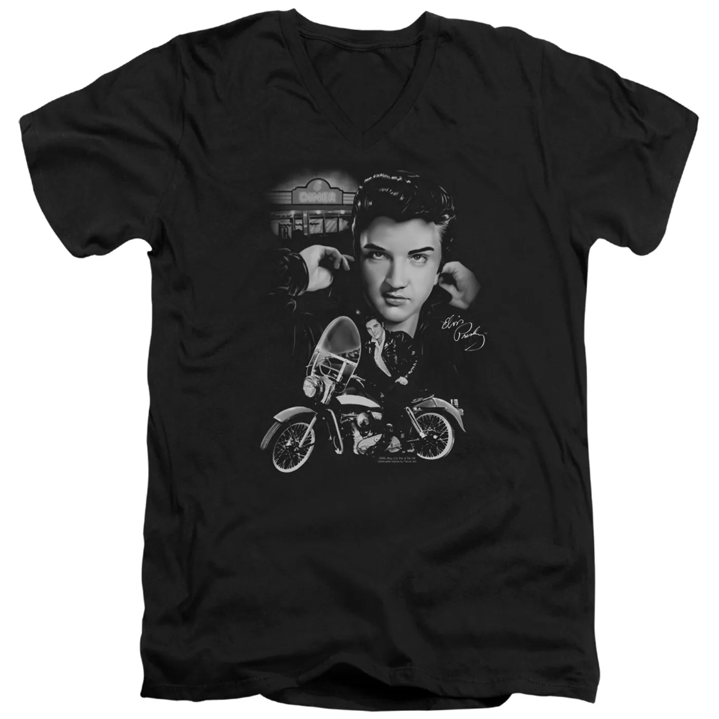 Elvis Presley T Shirt (Slim Fit) | THE KING RIDES AGAIN Slim-fit Tee