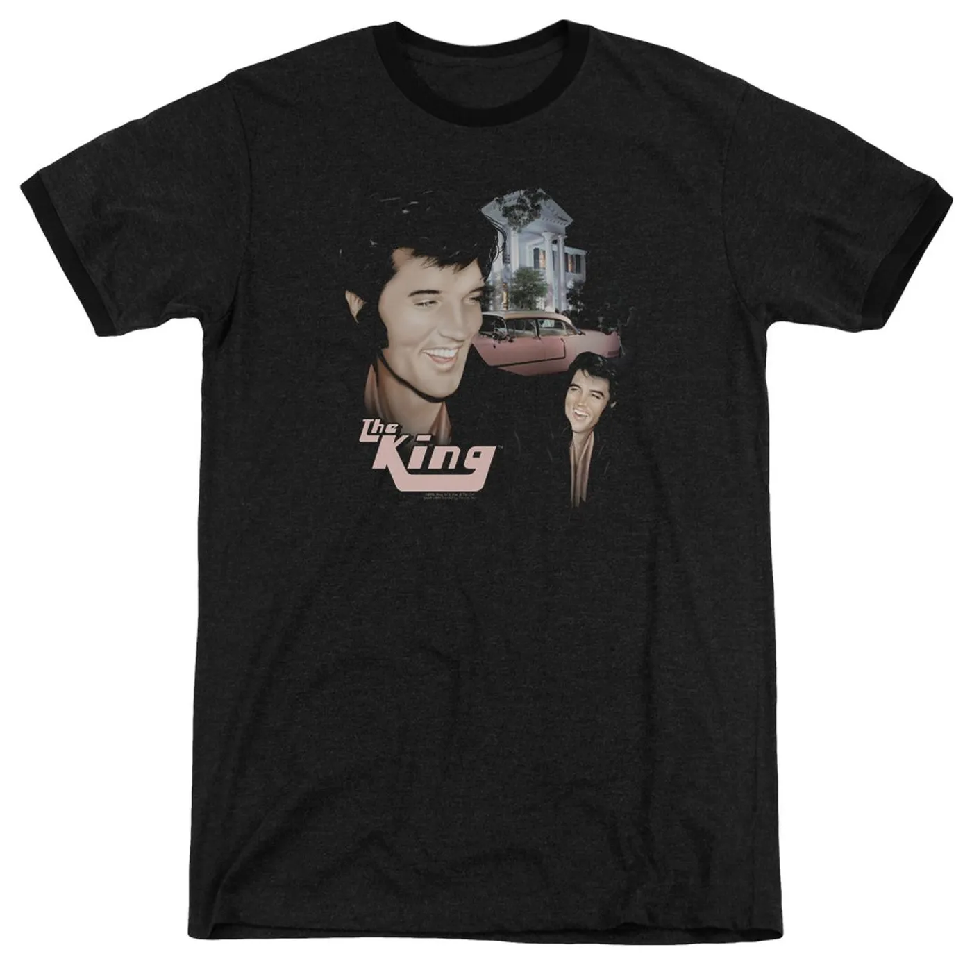 Elvis Presley Shirt | HOME SWEET HOME Premium Ringer Tee