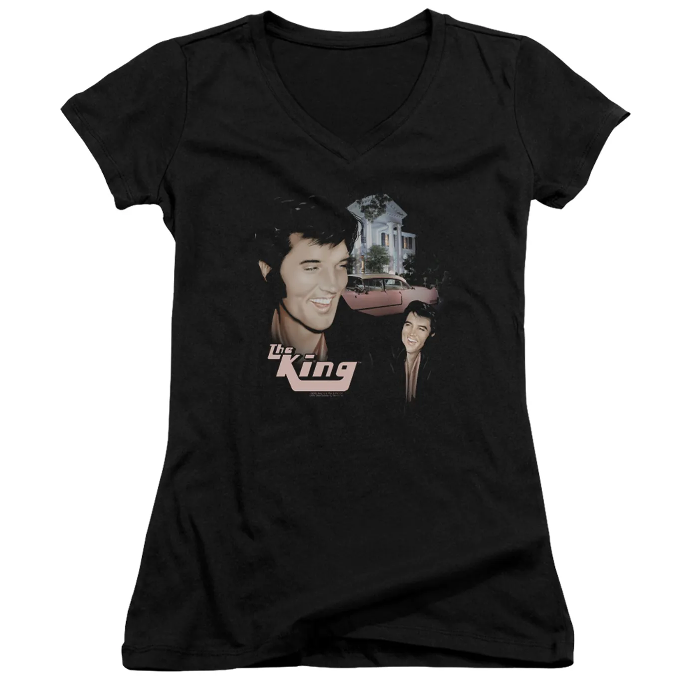 Elvis Presley Junior's V-Neck Shirt | HOME SWEET HOME Junior's Tee