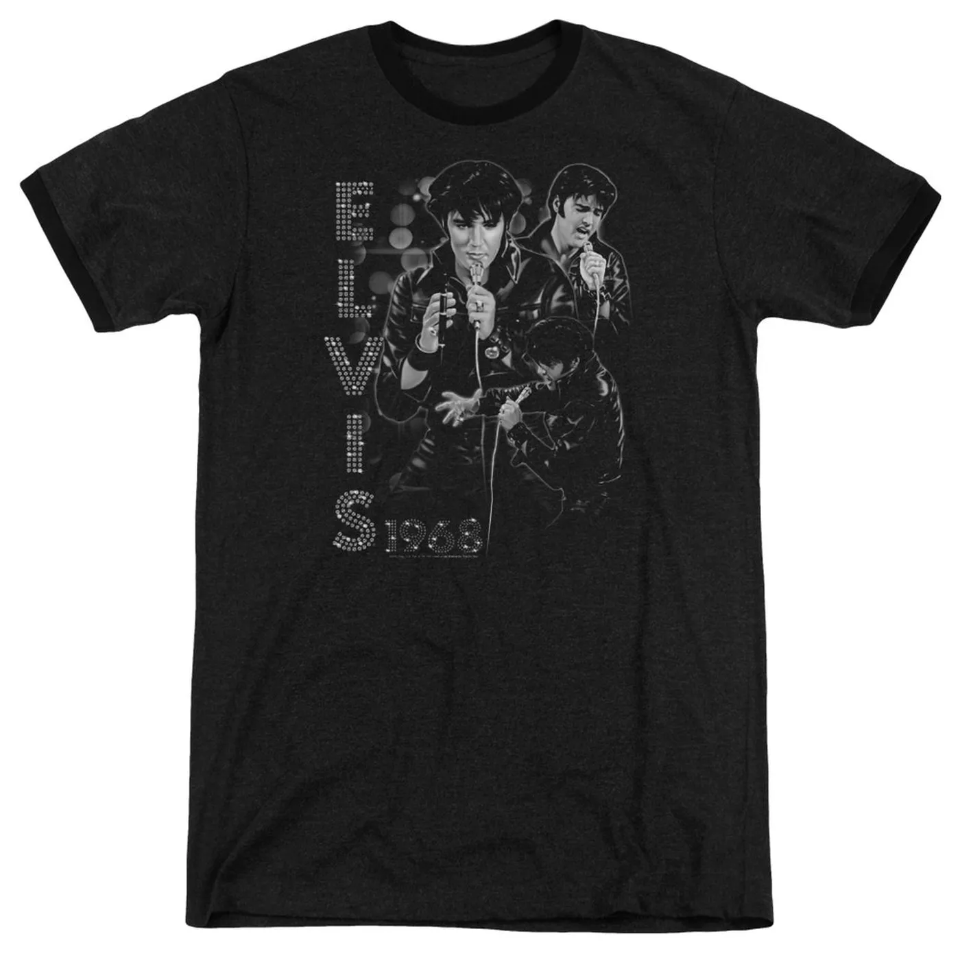 Elvis Presley Shirt | LEATHERED Premium Ringer Tee