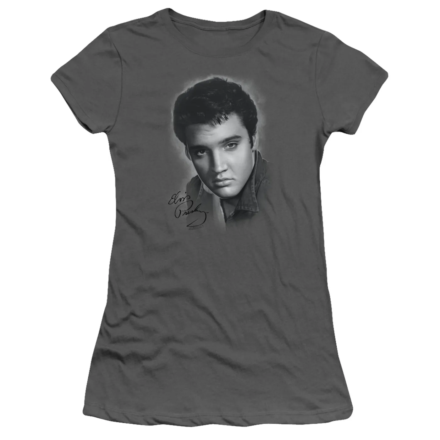 Elvis Presley Juniors Shirt | GREY PORTRAIT Juniors T Shirt