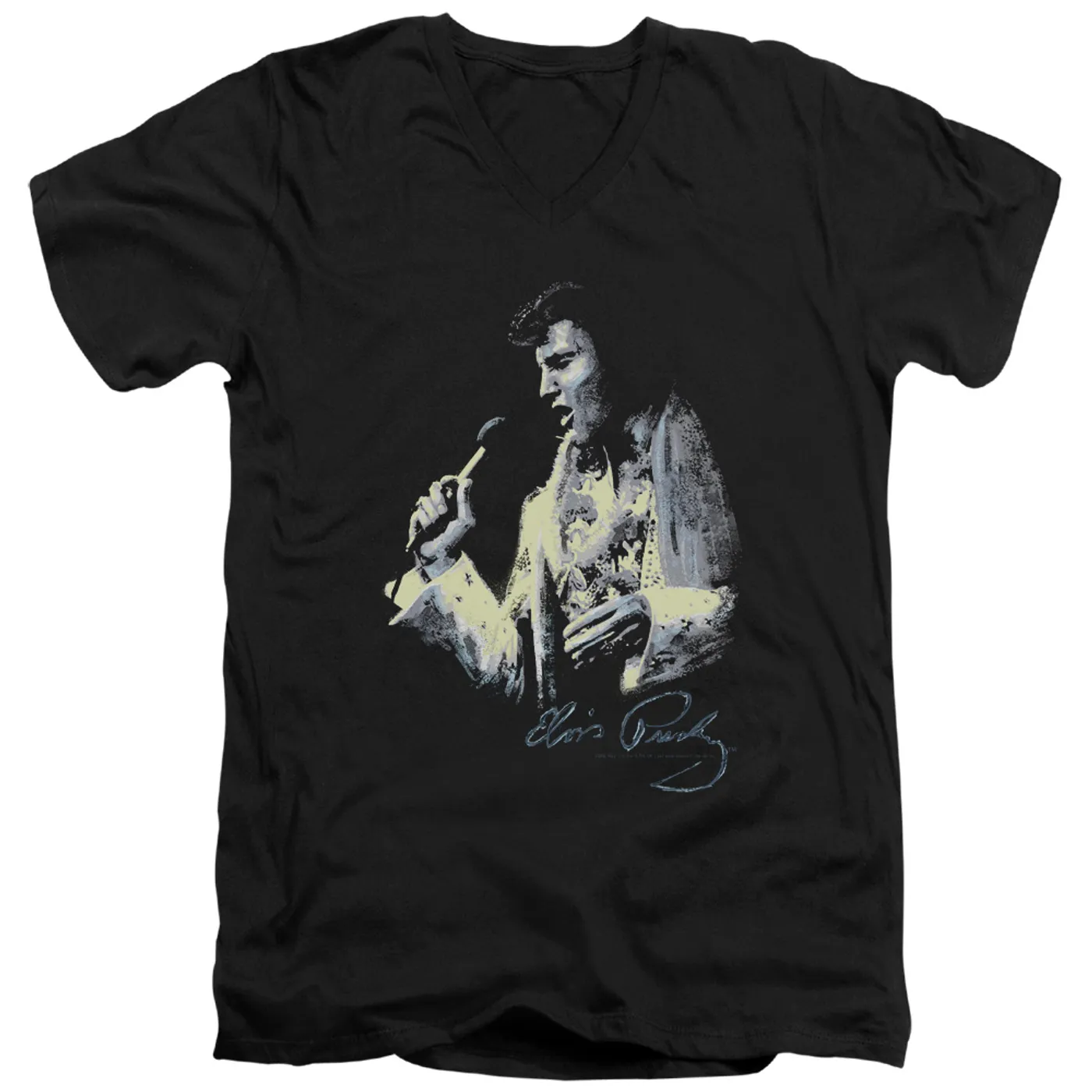 Elvis Presley T Shirt (Slim Fit) | PAINTED KING Slim-fit Tee