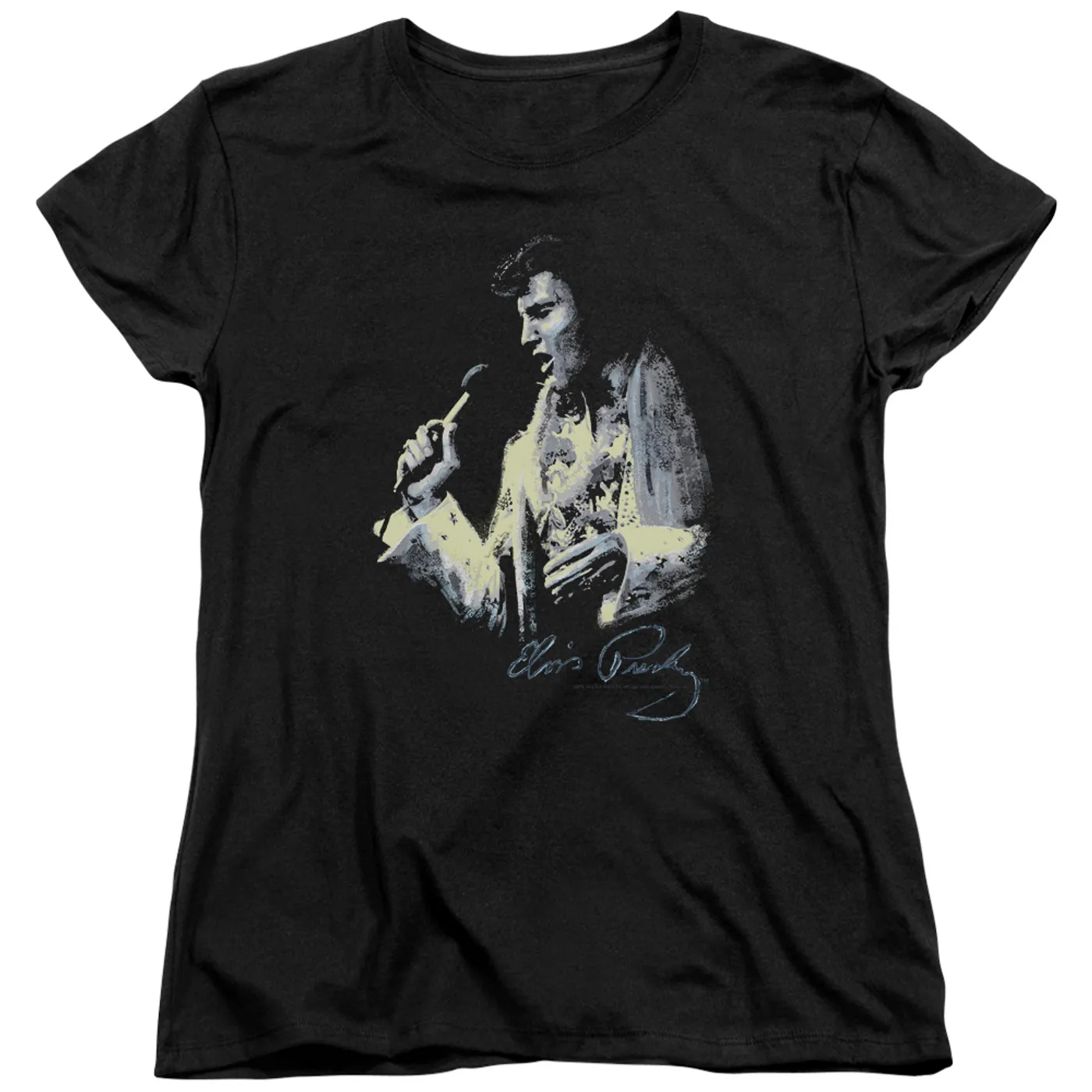 Elvis Presley Women's Shirt | PAINTED KING Ladies Tee