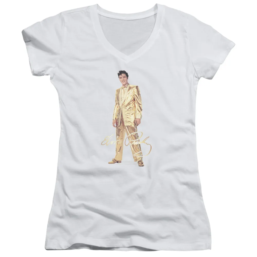 Junior's V-Neck Shirt | GOLD LAME SUIT Junior's Tee